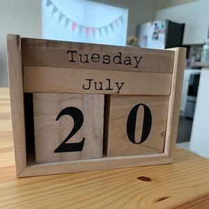 Magnolia Wood Block Calendar